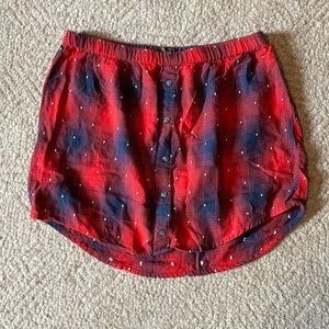 Obey Plaid Skirt
